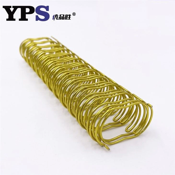 Shining Gold Ringed Notebook Double Wire